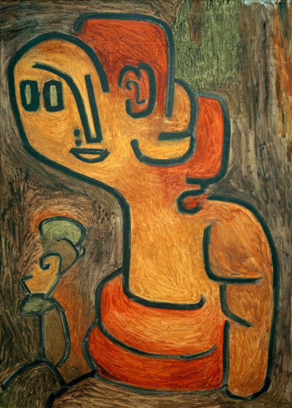 Paul Klee "Brustbild der Gaia" 69 x 97 cm