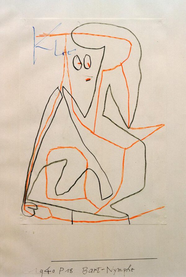 Paul Klee "Bart-Nymphe" 21 x 30 cm