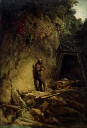 Spitzweg Carl "Der Bergmann" 34 x 50 cm