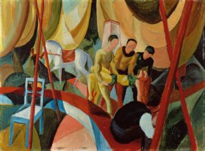 August Macke "Zirkus" 64 x 47 cm