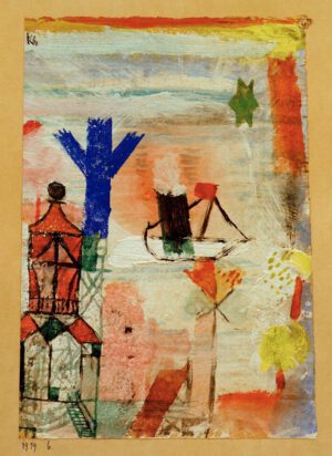 Paul Klee "Kleiner Dampfer" 14 x 19 cm