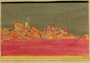 Paul Klee "Zweihügel Stadt" 37 x 24 cm