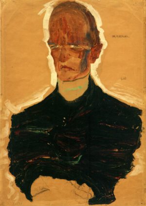 Egon Schiele "Bildnis Oskar Reichel" 31 x 45 cm