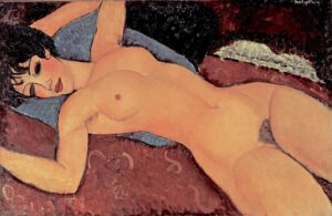Amedeo Modigliani "Roter Frauenakt" 92 x 60 cm