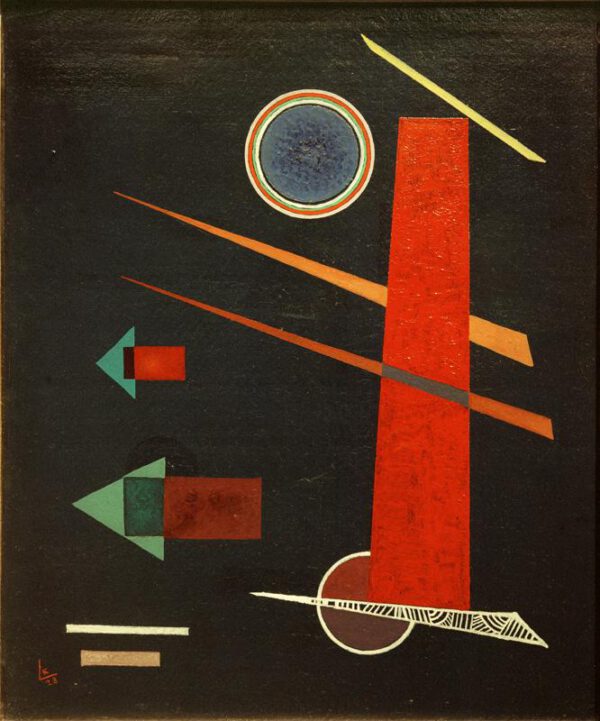 Wassily Kandinsky "Mächtiges Rot" 33 x 39 cm