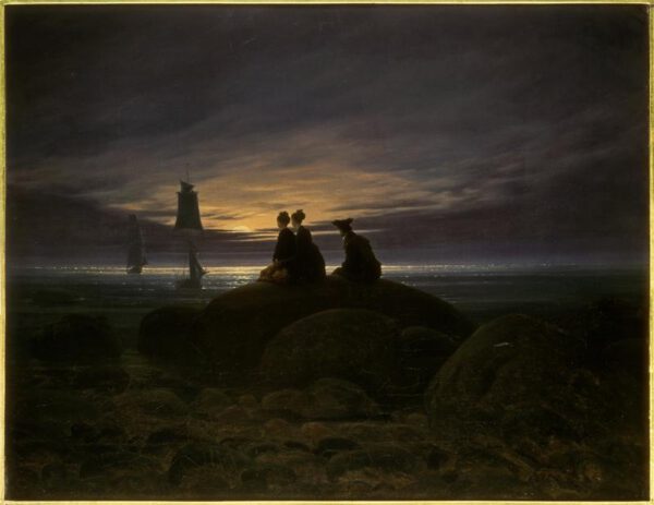 Caspar David Friedrich "Mondaufgang am Meer"  71 x 55 cm