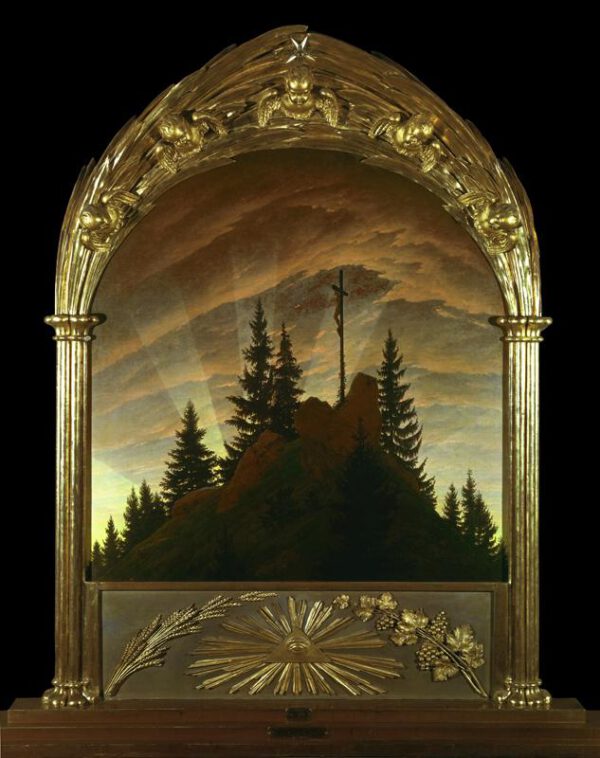 Caspar David Friedrich "Das Kreuz im Gebirge"  110 x 115 cm