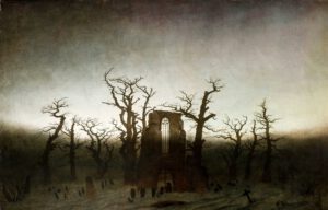 Caspar David Friedrich “Abtei im Eichwald” 171 x 110 cm