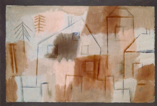 Paul Klee "Ort in Blau und Orange" 50 x 35 cm