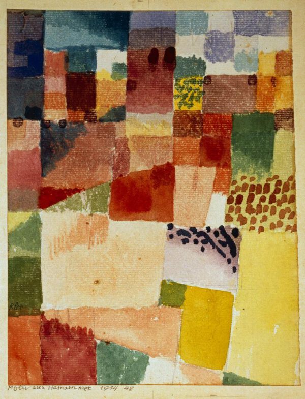 Paul Klee "Motiv aus Hamammet" 16 x 20 cm