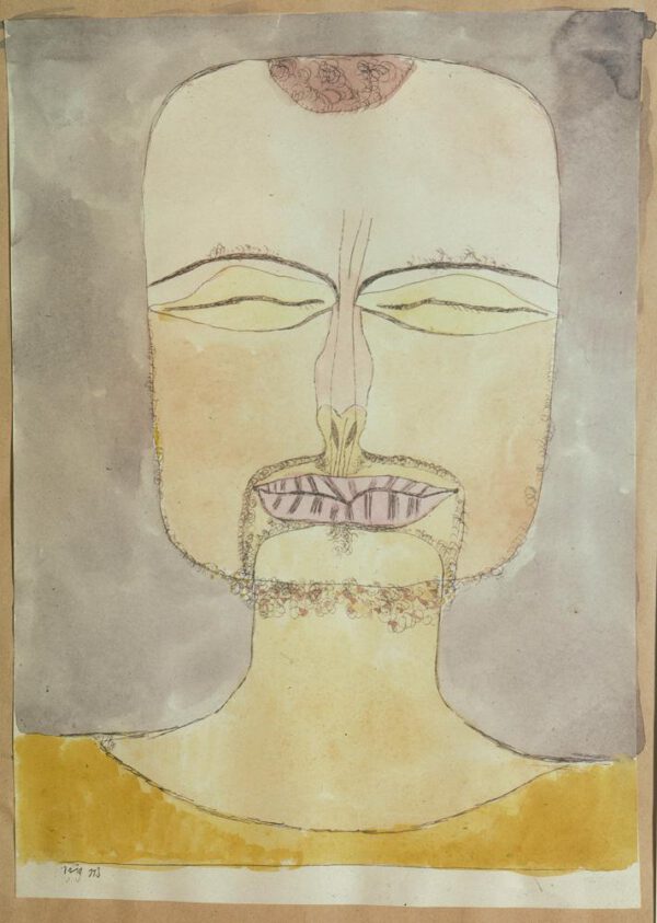 Paul Klee "Versunkenheit (nach der Zeichnung 19/75)" 18 x 26 cm