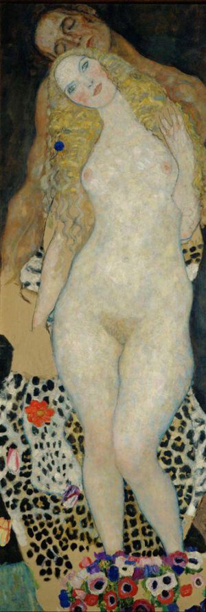 Gustav Klimt "Adam und Eva" 60 x 173 cm