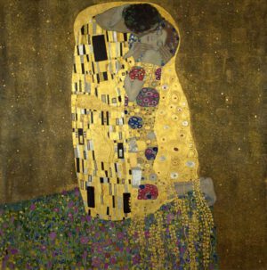 Gustav Klimt "Der Kuß" 180 x 180 cm