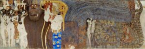 Gustav Klimt "Beethovenfries – Die feindlichen Gewalten (Ausschnitt)" 636 x 216 cm