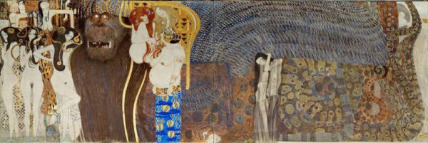Gustav Klimt "Beethovenfries – Die feindlichen Gewalten (Ausschnitt)" 636 x 216 cm