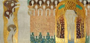 Gustav Klimt "Beethovenfries - Freude schöner Götterfunken (Ausschnitt)" 1378 x 216 cm