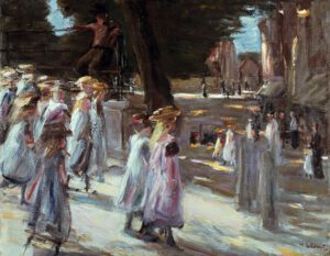 Max Liebermann "Weg zur Schule nach Edam" 92 x 72 cm