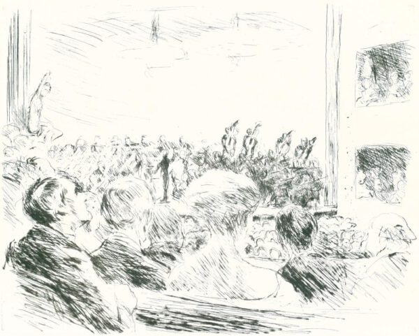 Max Liebermann "Das Symphoniekonzert" 30 x 24 cm