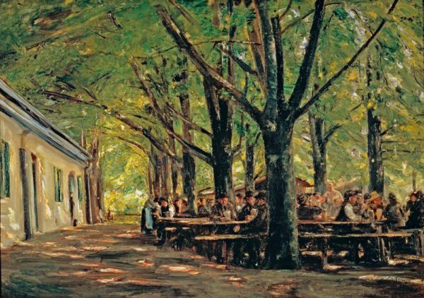 Max Liebermann "Biergarten in Brannenburg" 105 x 71 cm