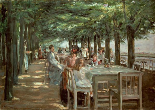 Max Liebermann "Terrasse im Restaurant Jacob in Nienstedten an der Elbe" 100 x 70 cm