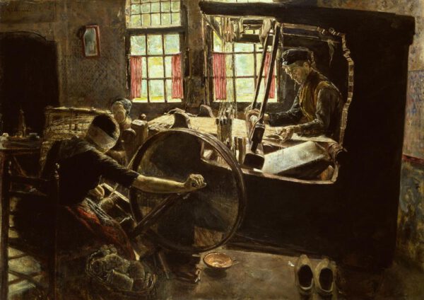 Max Liebermann "Der Weber" 78 x 57 cm