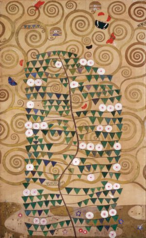 Gustav Klimt "Der Lebensbaum mit blühendem Strauch" 120 x 195 cm