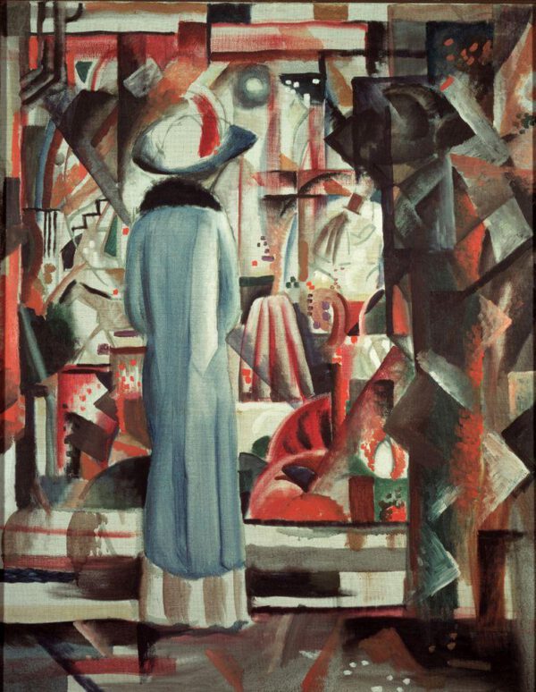 August Macke "Großes helles Schaufenster" 83 x 107 cm