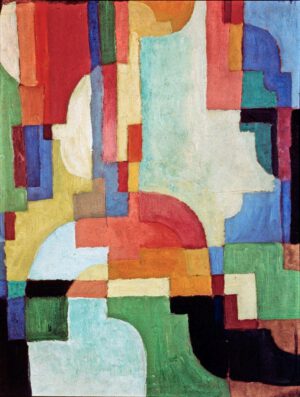 August Macke "Farbige Formen I" 39 x 54 cm