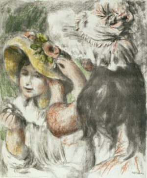 Auguste Renoir "Der mit Nadel befestigte Hut" 49 x 69 cm