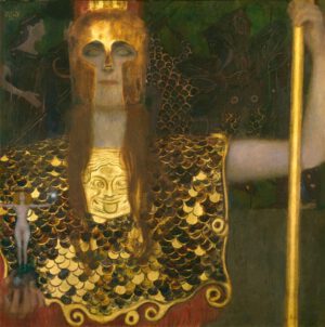 Gustav Klimt "Pallas Athene" 75 x 75 cm