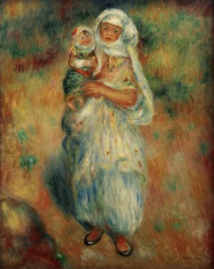 Auguste Renoir "Algerierin mit Kind" 32 x 41 cm