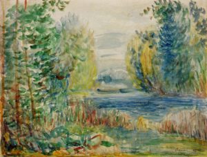 Auguste Renoir "Flußlandschaft" 33 x 25 cm