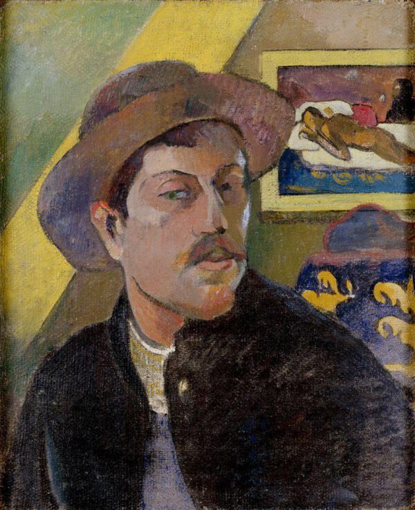 Paul Gauguin "Portrait de l’artiste"  38 x 46 cm