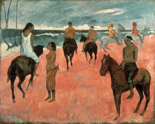 Paul Gauguin "Reiter am Strand"  92 x 73 cm