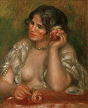 Auguste Renoir "Gabrielle mit Rose" 47 x 55 cm