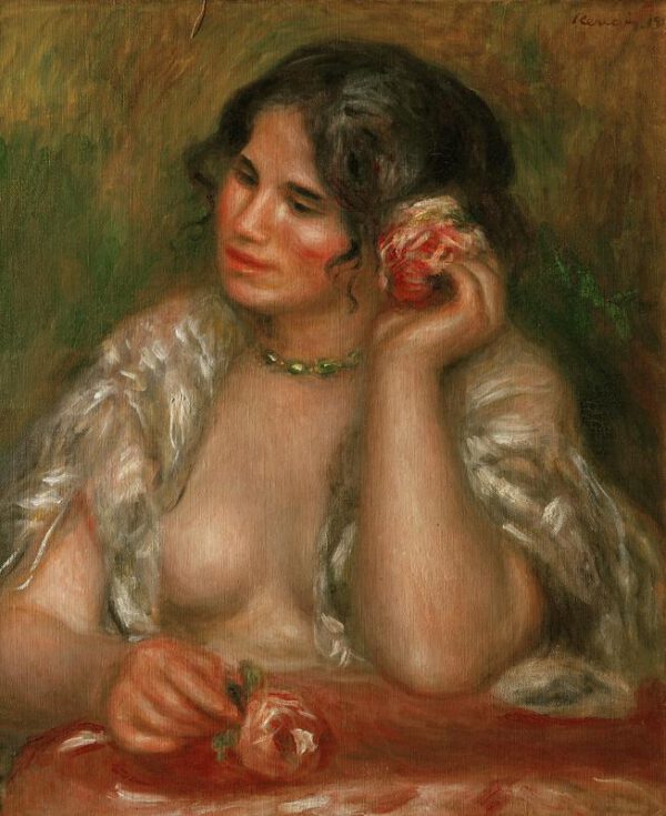 Auguste Renoir "Gabrielle mit Rose" 47 x 55 cm