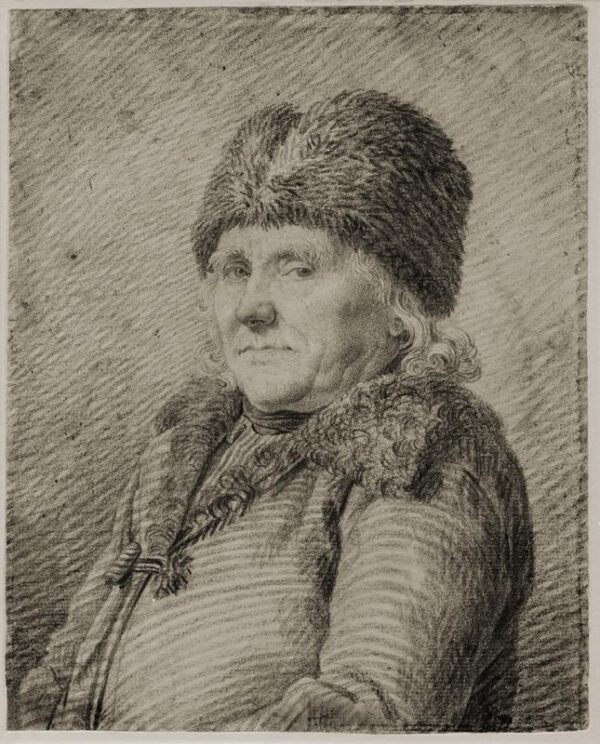 Caspar David Friedrich "Bildnis des Vaters Adolph Gottlieb Friedrich"  20 x 25 cm