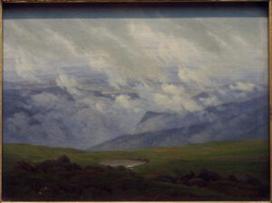 Caspar David Friedrich "Ziehende Wolken"  24 x 18 cm