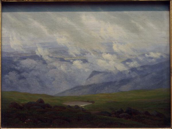 Caspar David Friedrich "Ziehende Wolken"  24 x 18 cm