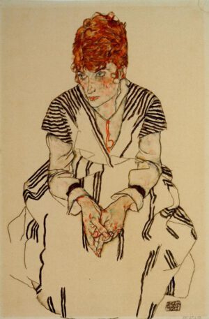Egon Schiele "Adele Harms" 29 x 44 cm