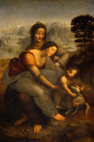 Leonardo da Vinci "Die Heilige Anna" 130 x 169 cm