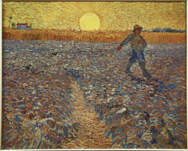 Vincent van Gogh “Saemann bei untergehender Sonne”, 64 x 80,5 cm