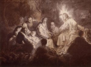 Rembrandt “Christus im Kreise seiner Jünger“ 47.5 x 35.5 cm
