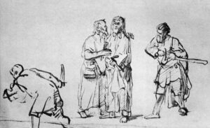 Rembrandt “Christus durch Judas verraten“ 23.6 x 16 cm