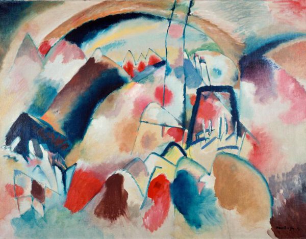 Wassily Kandinsky "Landschaft Mit Kirche" 100 x 78 cm