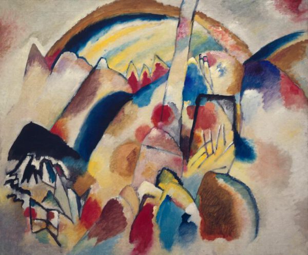 Wassily Kandinsky "Landschaft Mit Roten Flecken" 140 x 117 cm