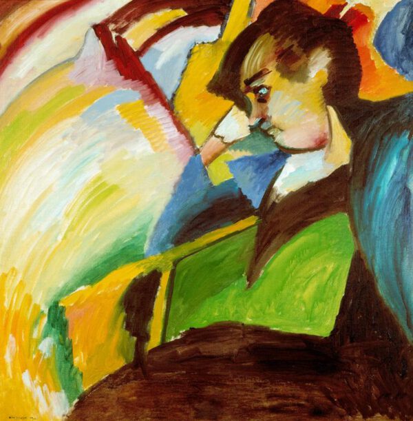 Wassily Kandinsky "Dame" 109 x 110 cm