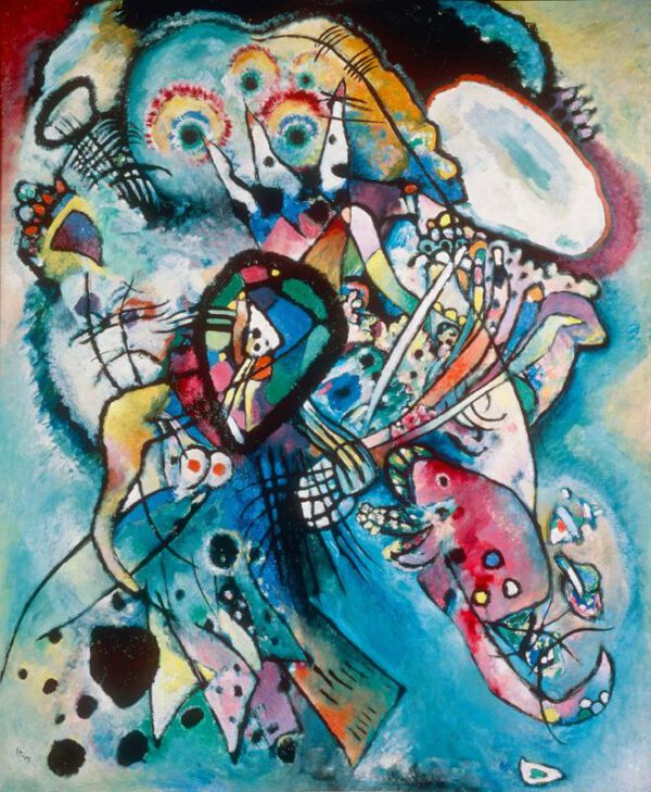 Wassily Kandinsky "Zwei Ovale Komposition" 95 x 107 cm