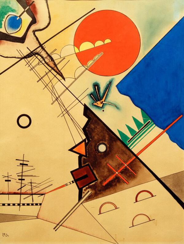 Wassily Kandinsky "Roter Kreis" 31 x 41 cm