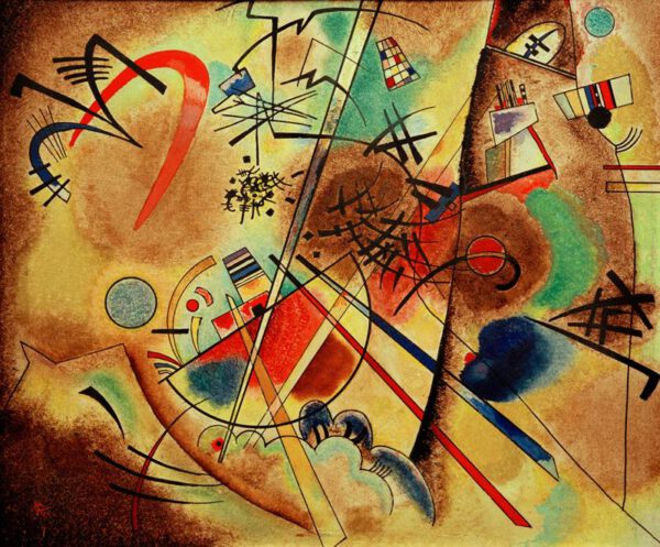 Wassily Kandinsky "Kleiner Traumn Rot" 41 x 35 cm
